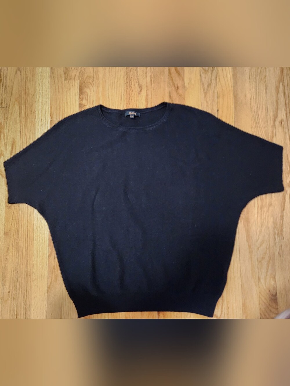 Quince Dolman Cashmere Blend Sweater size XS Black